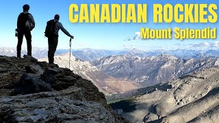 Hiking in the Canadian Rockies  Mount Splendid [upl. by Nomead]