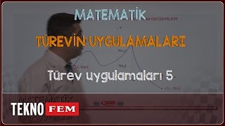 YGSLYS MATEMATİK  Türev uygulamaları 5 [upl. by Norrag]