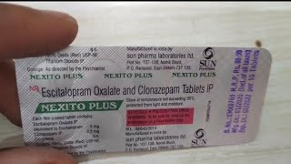 Nexito Plus Tablet Uses  Escitalopram And Clonazepam Tablet All Details [upl. by Erline873]