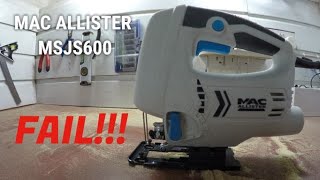 MAC ALLISTER MSJS600 600W ELECTRIC JIGSAW UNBOXING AND REVIEW [upl. by Jeno502]