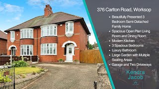 NEW PROPERTY FOR SALE Beautiful 3 Bedroom Family Home 🏡 Carlton Road Worksop [upl. by Zeeba]