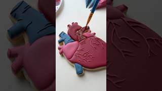 Warning Hemophobia🩸 Royal Icing 101 linked in my bio anatomicalheart cookiedecorating asmr [upl. by Nosam691]