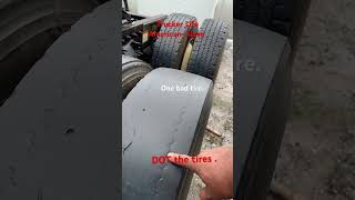 DOT tires Have one bad tire on the truck unsafe [upl. by Ridglee]