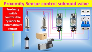 Proximity Switch Controls Cylinder Automatic Retraction  Wiring Diagram  Electricalgenius [upl. by Nileuqay890]