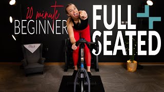 20 Minute FULL SEATED Beginner Indoor Cycling Workout [upl. by Yro]