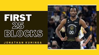 Jonathan Kuminga First 25 Blocks This Season So Far 20222023 [upl. by Ravahs71]