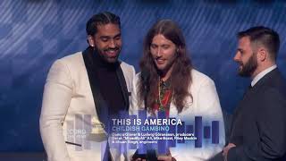 This Is America Wins Record Of The Year  2019 GRAMMYs Acceptance Speech [upl. by Lehcir347]