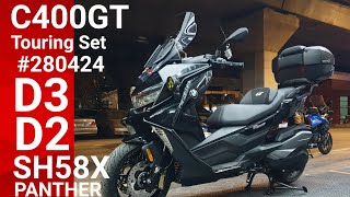 Review BMW C400GT Touring Set 280424  DENALI D3  D2  PANTHER  SH58X [upl. by Jarret799]