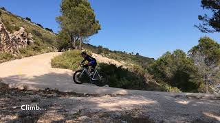 Cycling Coll de Rates Calpe Costa Blanca [upl. by Lachus]