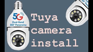 Tuya camera install [upl. by Aihsatsan]