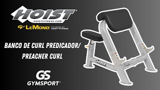 Hoist Fitness Banco de curl predicador Preacher Curl VKR HF4550PL [upl. by Nnylamme775]