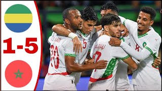 Gabon vs Morocco 15 All Goals ResultsHighlights Afcon2024 Brahim Diaz Goal Ismael Saibari Goal [upl. by Sirrep54]