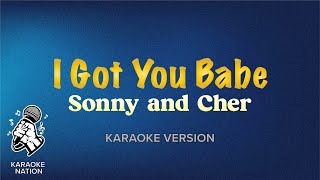 Sonny And Cher  I Got You Babe Karaoke Song with Lyrics [upl. by Sibilla61]