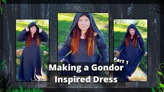 Making A Gondor Inspired Dress  A Hooded Medieval Dress [upl. by Weissberg]