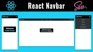 React  SASS Navbar Component  Fully Responsive  ReactJS Project Tutorial [upl. by Enyleve]