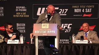 UFC 217 press conference highlights [upl. by Currey]