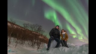 Northern Lights Aurora Borealis in Norway Tromso Norway Oslo [upl. by Annaesor]