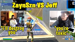 ZaynSzn VS Asian Jeff 1v1 Zone Wars on Clix Live Stream [upl. by Lrae]