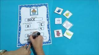 LETRAS E FONEMAS  JOGO PEDAGÓGICO  Atividades para Educação Infantil [upl. by Combes32]