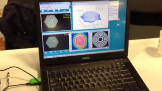 ShackHartmann Wavefront Sensor Demonstration at SPIE Photonics West salesdmphotonicscom [upl. by Latt]