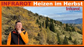 INFRAROT Heizen im Herbst  wer kennt das nicht es ist ungemütlich amp die Zentralheizung heizt nicht [upl. by Ynatsed274]