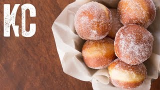 BOMBOLINI  Italian Donuts with Vanilla Pastry Cream [upl. by Delanos]