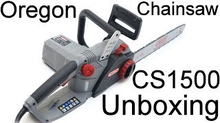 Oregon CS1500 Electric Chainsaw Unboxing [upl. by Nachison]