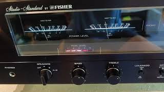 Vintage 1980s Stereo Amplifier Studio Standard by Fisher CA880 DEMO [upl. by Eberhard]