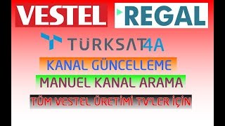 VESTEL TÜRKSAT 4A KANAL GÜNCELLEME VE KANAL AYARI NASIL YAPILIR [upl. by Reinaldos]