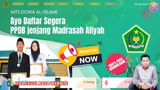 Step by Step Aplikasi PPDB Jenjang Madrasah Aliyah MA VBA Excel [upl. by Kerwin]