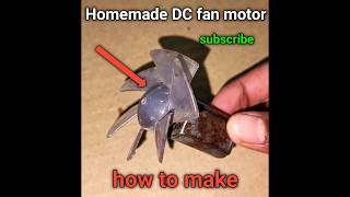 How to make dc fan motor shortvideoelectricmotor howtomakemotor [upl. by Suckow]