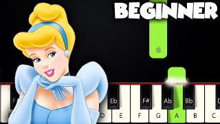 A Dream Is A Wish Your Heart Makes  Cinderella  BEGINNER PIANO TUTORIAL SHEET MUSIC by Betacustic [upl. by Gun930]