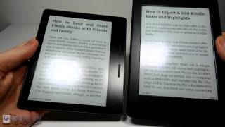 Kindle Oasis vs Kindle Paperwhite Comparison Review [upl. by Lyndsay]