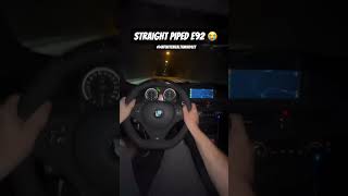 STRAIGHT PIPED e92 M3 😭🔥  cars [upl. by Peppel]