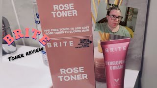 PRODUCT REVIEWBRITE ROSE TONERBRITEROSETONER REVIEW [upl. by Nerreg]