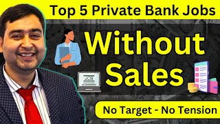 5 Bank Jobs That Dont Require Sales  Private Bank Jobs [upl. by Erdda]