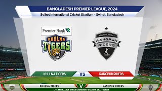 🔴 Live Khulna Tigers Vs Rangpur Riders – Match 9  KHT vs RAN Live  Bangladesh Premier League [upl. by Harte456]