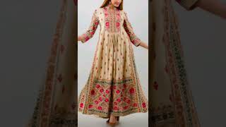 ladies stylish long frock designBismillah stitching [upl. by Poppas]