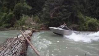 Jumping logs in a Jetboat [upl. by Nolrah]