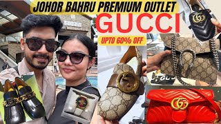 JOHOR BAHRU PREMIUM OUTLET UPTO 70 OFF ON GUCCI STORE [upl. by Eixid]