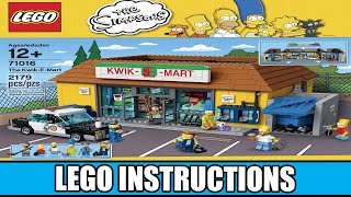 LEGO Instructions  LEGO KwikEMart  71016 LEGO THE SIMPSONS [upl. by Ahsiekit487]