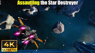 Battlefront 2 in 2024 Assaulting the Star Destroyer  Starfighter Assault PC 4K  No Commentary [upl. by Aneleairam]