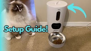 Yakry Automatic Cat Feeder Setup Guide [upl. by Resa]