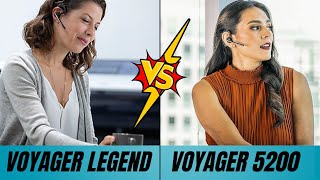 Voyager Legend vs Voyager 5200  Best Bluetooth Headset [upl. by Nyledaj]