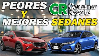 12 Mejores y peores Autos Sedanes del 2024 l 2025 Que Debes Conocer segun CONSUMER REPORT [upl. by Oiceladni206]