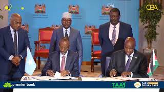 Somalia Kenya sign key agreements in Nairobi to boost bilateral relations [upl. by Kermit392]