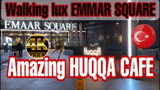 EMAAR SQUARE LUXURY walking tour and the best HUQQA cafe and restaurant [upl. by Vedetta885]