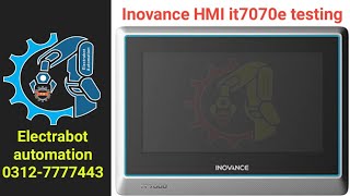 inovance HMI it7070E programing inovance HMI slidbarincDec button testing [upl. by Kotto]