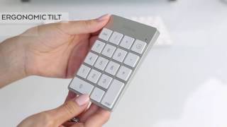 Slim Aluminum Wireless Keypad [upl. by Anaylil]