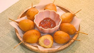 Easy Mini Corn Dogs Recipe with Pancake Mix  Fun amp Quick Snack Idea [upl. by Gatian]